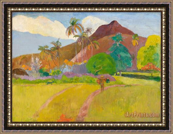 Paul Gauguin Tahitian Landscape Framed Print