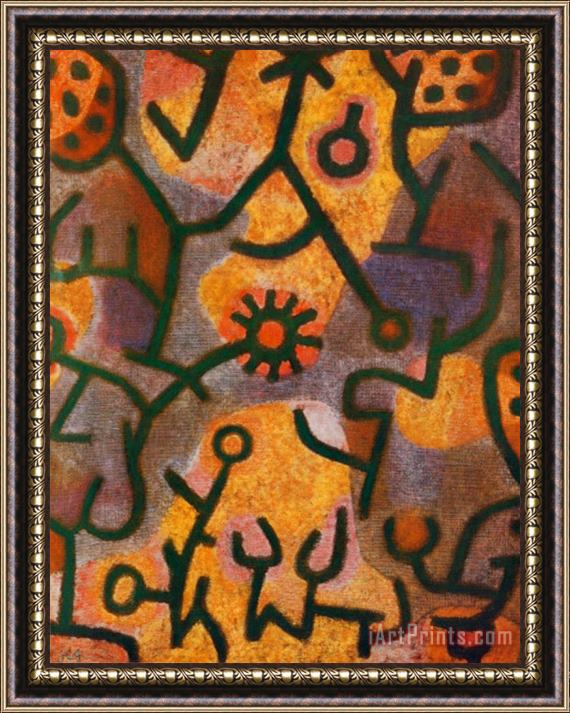 Paul Klee Flora Di Roccia Framed Painting