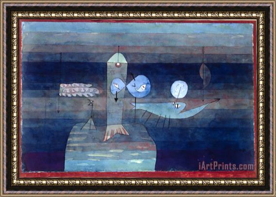 Paul Klee Good Place for Fish 1922 Framed Painting