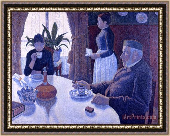 Paul Signac Breakfast Framed Painting