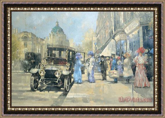 Peter Miller Shopping in Style Framed Painting