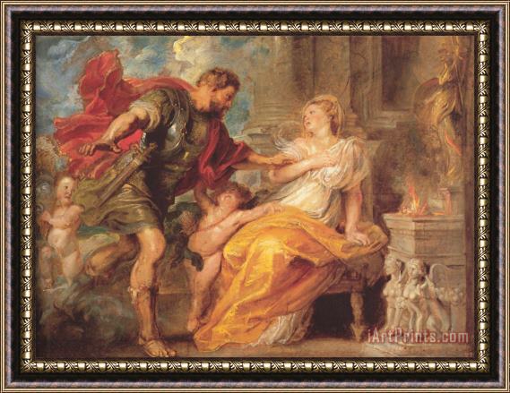 Peter Paul Rubens Mars And Rhea Silvia Framed Painting