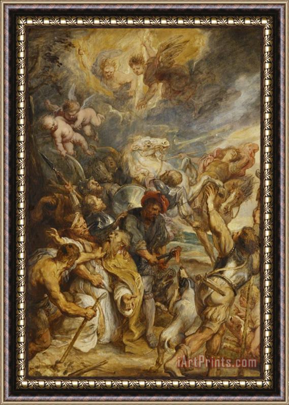 Peter Paul Rubens The Martyrdom of Saint Livinus Framed Painting