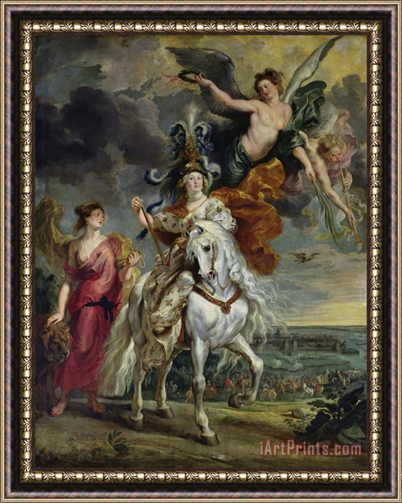 Peter Paul Rubens The Medici Cycle: The Triumph of Juliers, 1st September 1610 Framed Painting