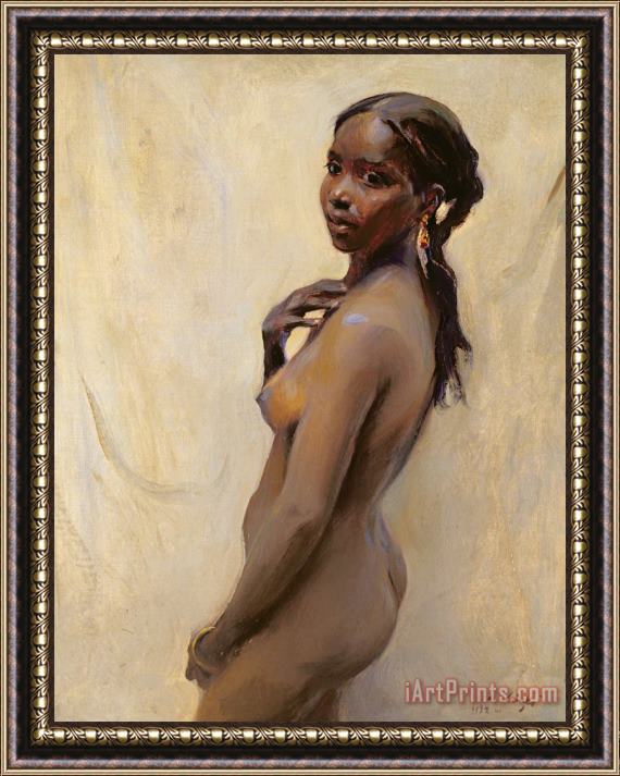 Philip Alexius de Laszlo A Marrakesh Girl Framed Painting