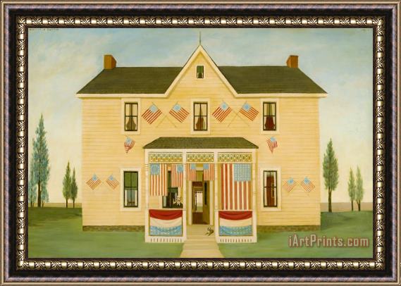 Philip Campbell Curtis Grandfather's House, Fourth of July, 1985 Framed Print