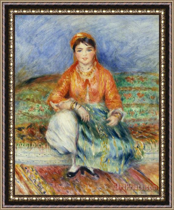 Pierre Auguste Renoir Algerian Girl Framed Painting