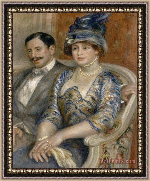 Pierre Auguste Renoir Mr. And Mrs. Gaston Bernheim De Villers (monsieur And Madame Gaston Bernheim De Villers) Framed Painting