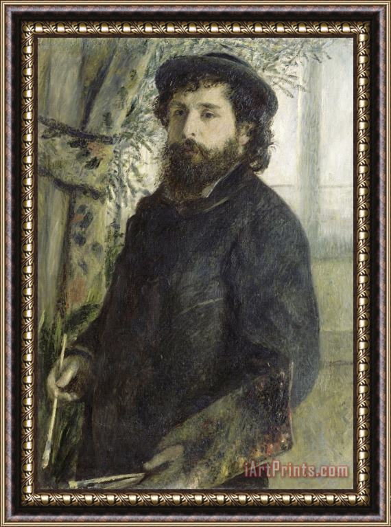 Pierre Auguste Renoir Portrait of Claude Monet (1840 1926) Framed Painting