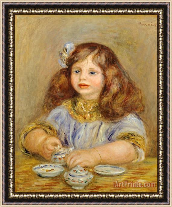 Pierre Auguste Renoir Portrait Of Genevieve Bernheim De Villiers Framed Print