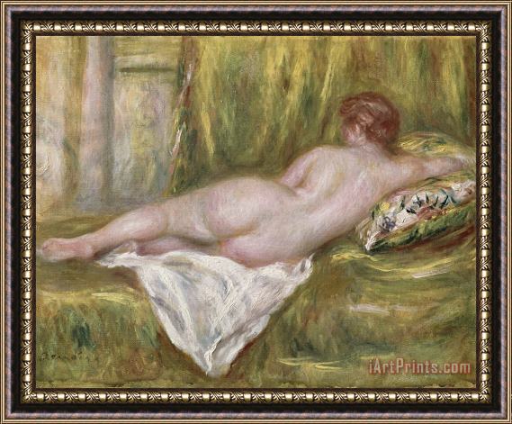 Pierre Auguste Renoir Rest after the Bath Framed Painting