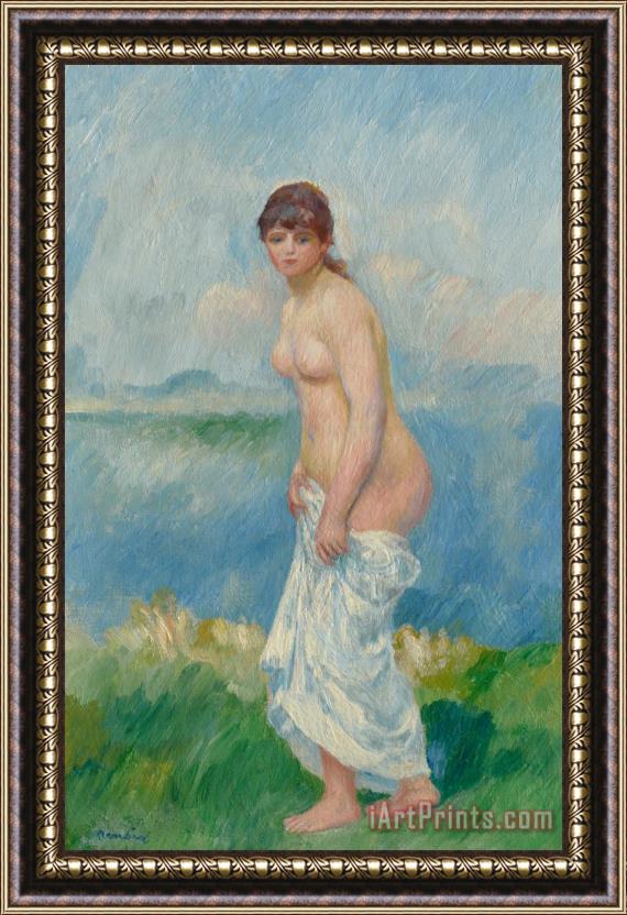 Pierre Auguste Renoir Standing Bather Framed Painting
