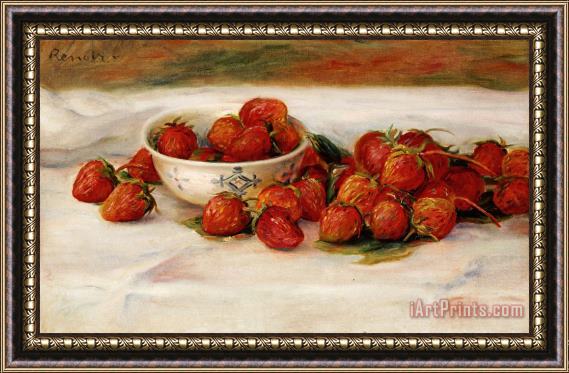 Pierre Auguste Renoir Strawberries Framed Print