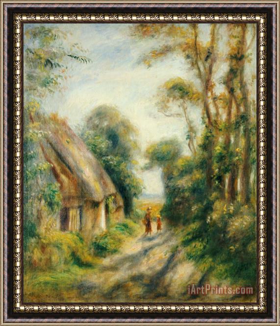 Pierre Auguste Renoir The Outskirts of Berneval Framed Painting