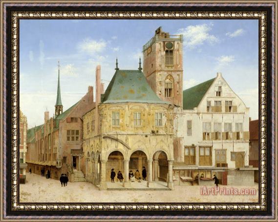 Pieter Jansz Saenredam The Old Town Hall of Amsterdam Framed Painting