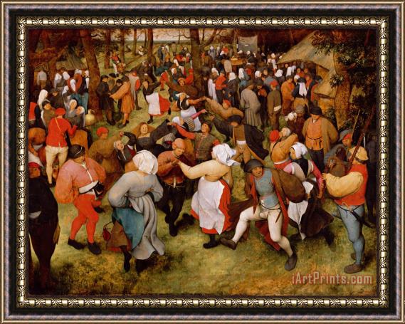 Pieter the Elder Bruegel The Wedding Dance Framed Painting