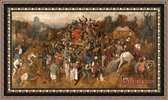 Pieter the Elder Bruegel The Wine Of Saint Martins Day Framed Painting