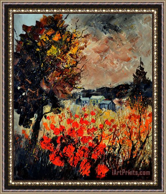 Pol Ledent Autumn in Ardennes Framed Print