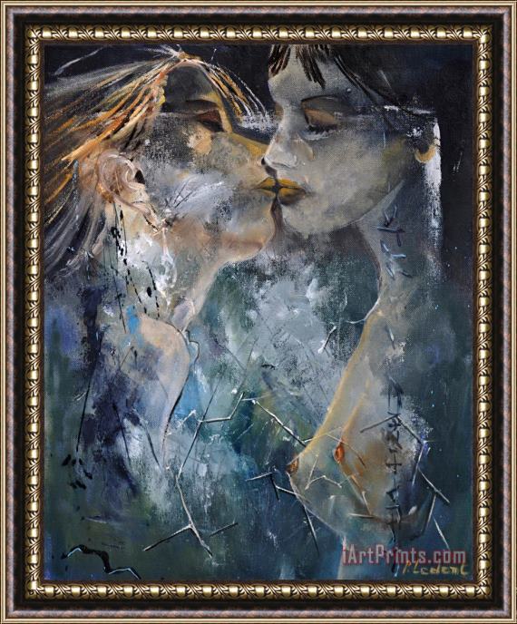 Pol Ledent Tender Kiss Framed Painting