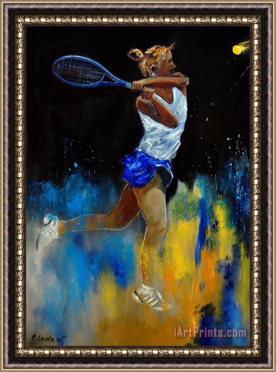 Pol Ledent Tenniswoman 57 Framed Print