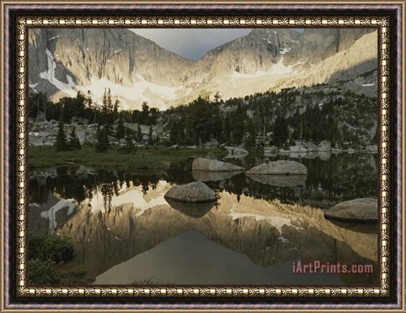 Raymond Gehman Cirque of The Towers Lonesome Lake Popo Agie Wilderness Framed Print
