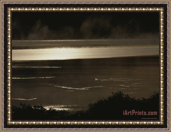 Raymond Gehman Shimmering View of Swan Lake Framed Print