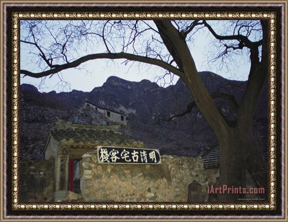 Raymond Gehman The Terraced Houses of a Rural Village Near Beijing Framed Print