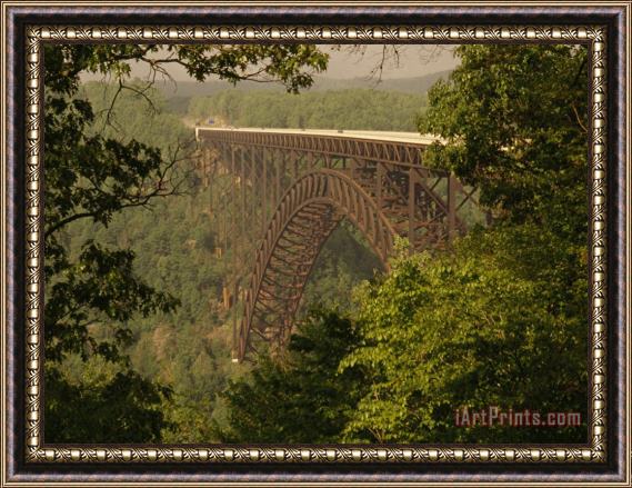 Raymond Gehman View of The New River Gorge Bridge From One Side Framed Print