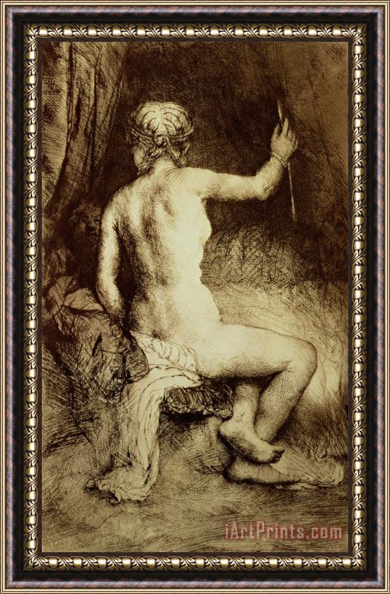 Rembrandt Harmensz van Rijn The Woman with the Arrow Framed Print