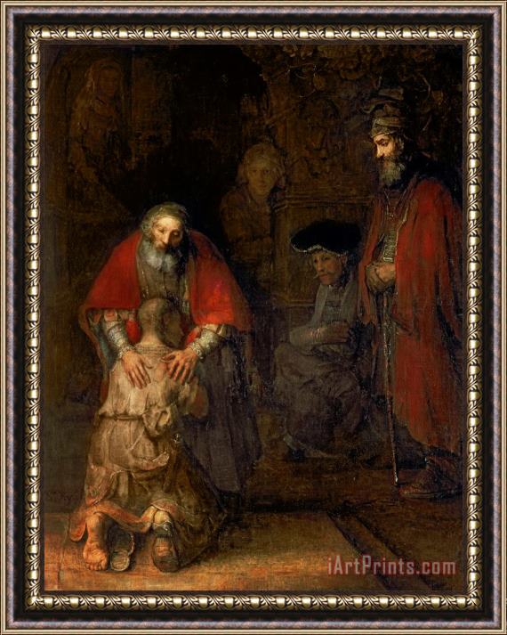 Rembrandt Harmenszoon van Rijn Return of the Prodigal Son Framed Print
