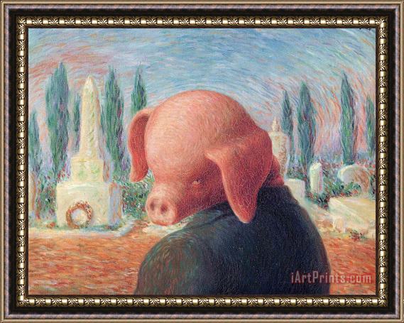 rene magritte A Stroke of Luck 1948 Framed Painting