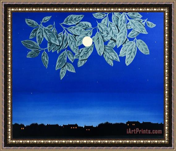 rene magritte La Page Blanche (the White Page), 2004 Framed Print