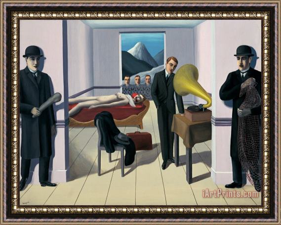 rene magritte The Menaced Assassin 1927 Framed Painting