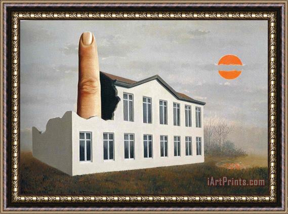 rene magritte The Revealing of The Present 1936 Framed Print