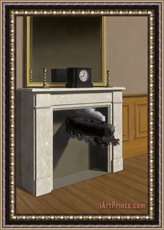 rene magritte Time Transfixed 1938 Framed Painting