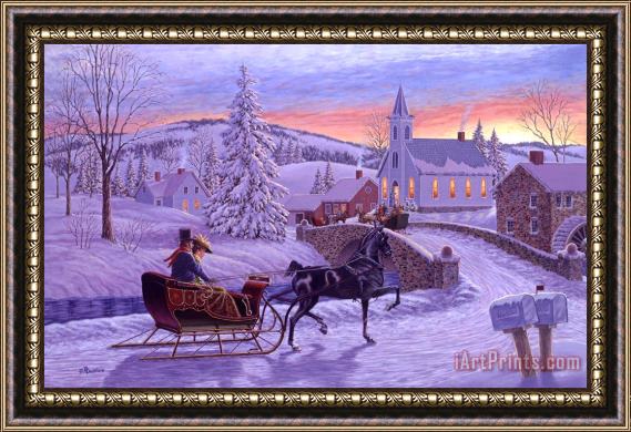Richard De Wolfe An Old Fashioned Christmas Framed Painting