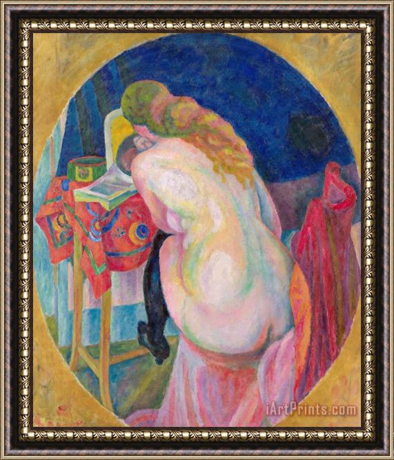 Robert Delaunay Nude Woman Reading Framed Print