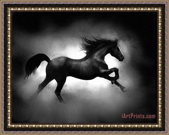 Robert Foster Running Horse Framed Painting