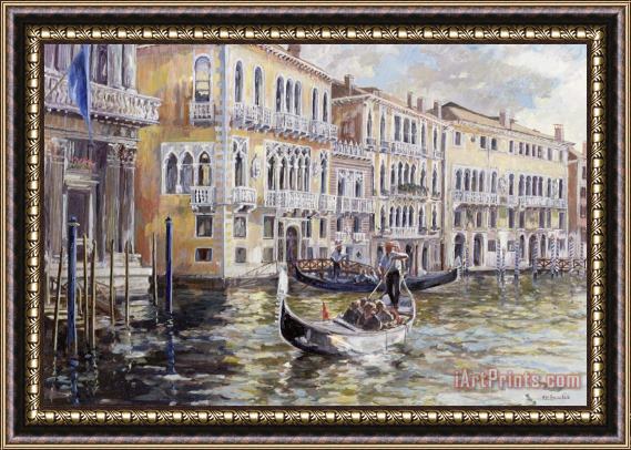 Rosemary Lowndes The Grand Canal In The Late Afternoon Framed Print