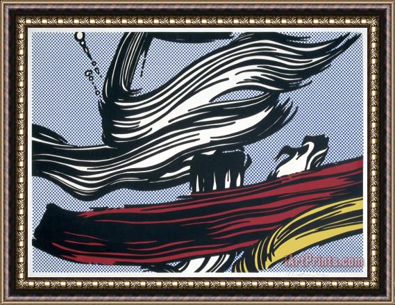 Roy Lichtenstein Brushstrokes, 1967 Framed Print
