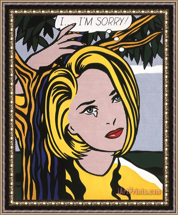 Roy Lichtenstein Ii'm Sorry!, 1965 1966 Framed Painting