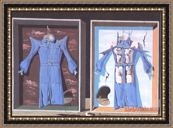 Salvador Dali Night And Day Clothes of The Body 1936 Framed Print