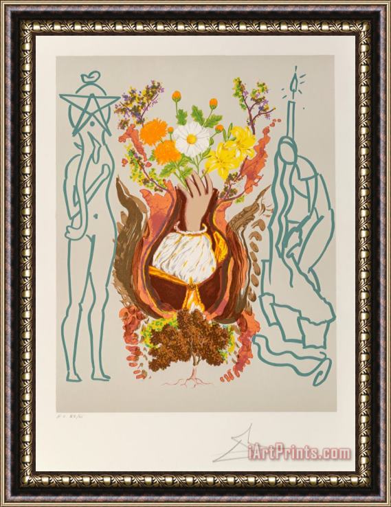 Salvador Dali Renaissance, 1978 Framed Painting