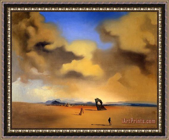 Salvador Dali Spectre Du Soir Sur La Plage (night Spectre on The Beach), 1935 Framed Painting