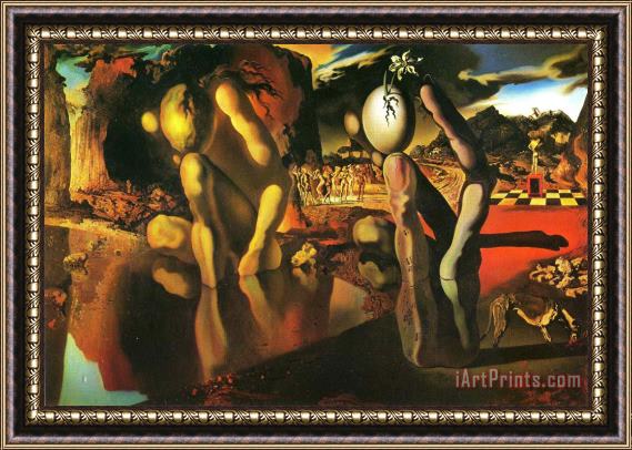 Salvador Dali The Metamorphosis of Narcissus Framed Painting