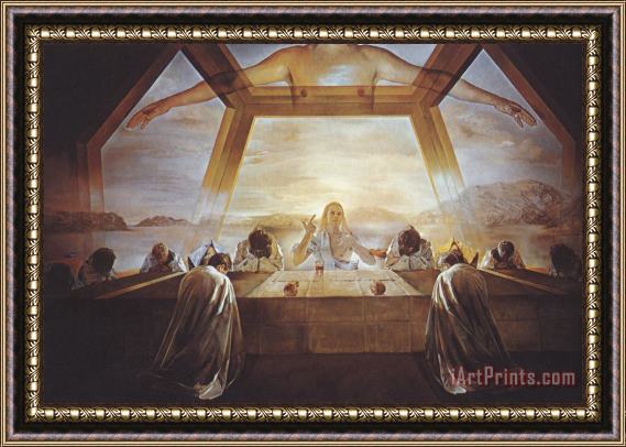 Salvador Dali The Sacrament of The Last Supper 1955 Framed Painting