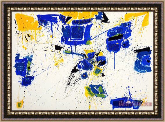 Sam Francis The Upper Yellow, 1960 Framed Painting