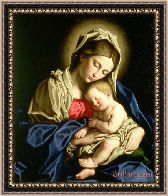 Sassoferrato Madonna And Child Framed Print