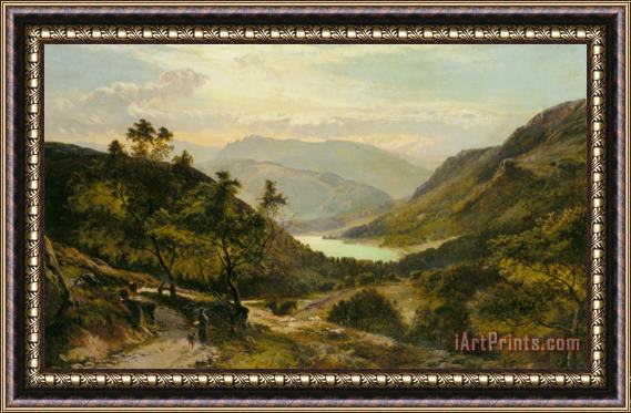 Sidney Richard Percy The Path Down to The Lake North Wales Framed Painting