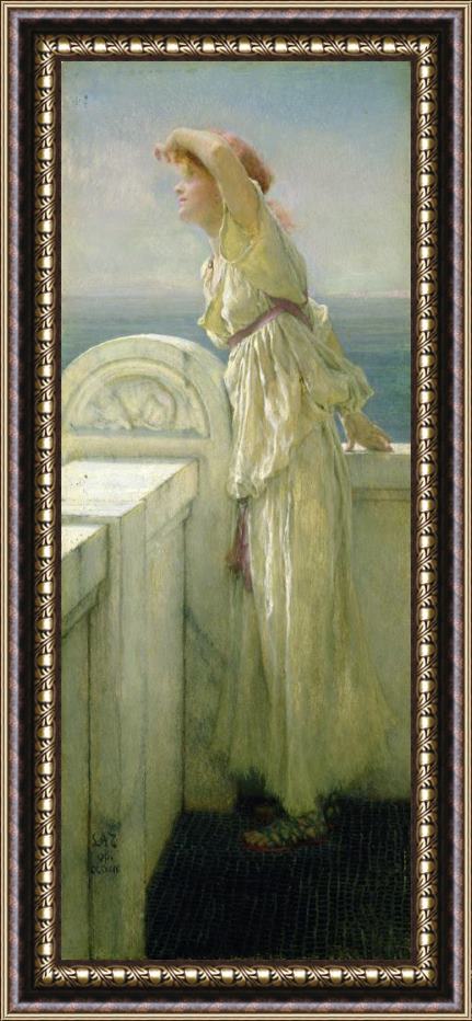 Sir Lawrence Alma-Tadema Hopeful Framed Print